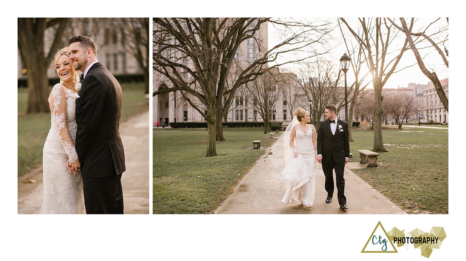 Winter Wedding At Heinz Chapel And The Priory