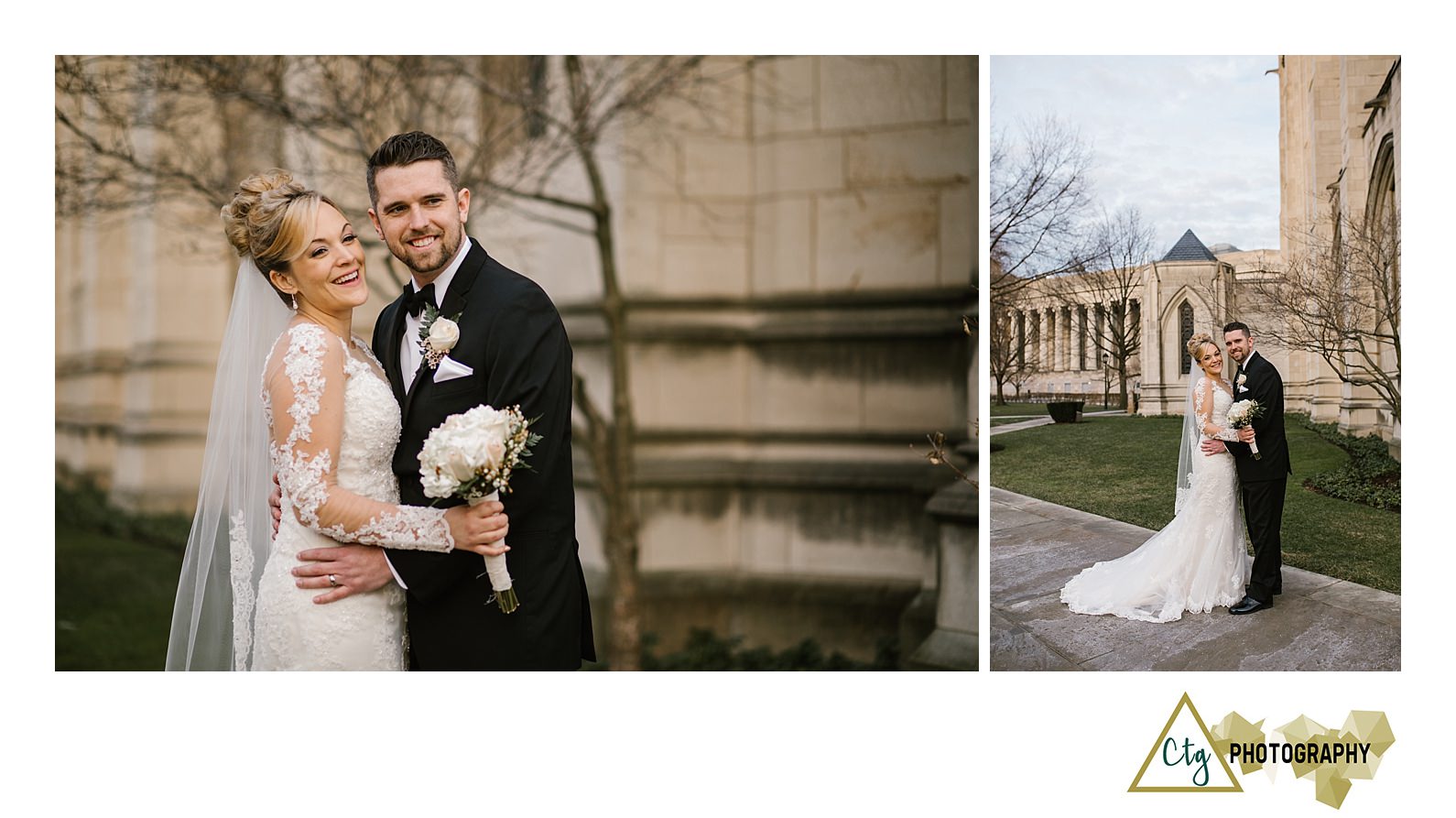 Winter Wedding At Heinz Chapel And The Priory