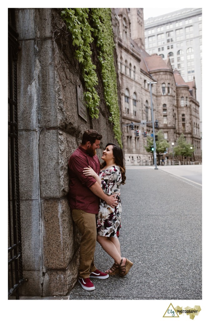 Pgh courthouse engagement photos