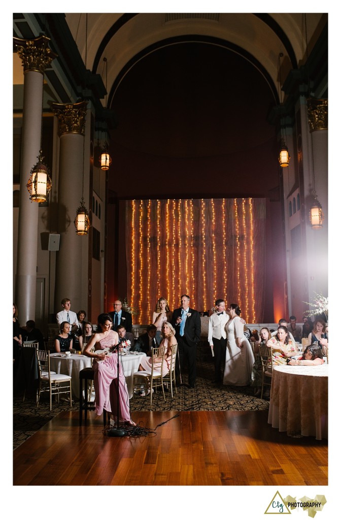 The priory wedding reception