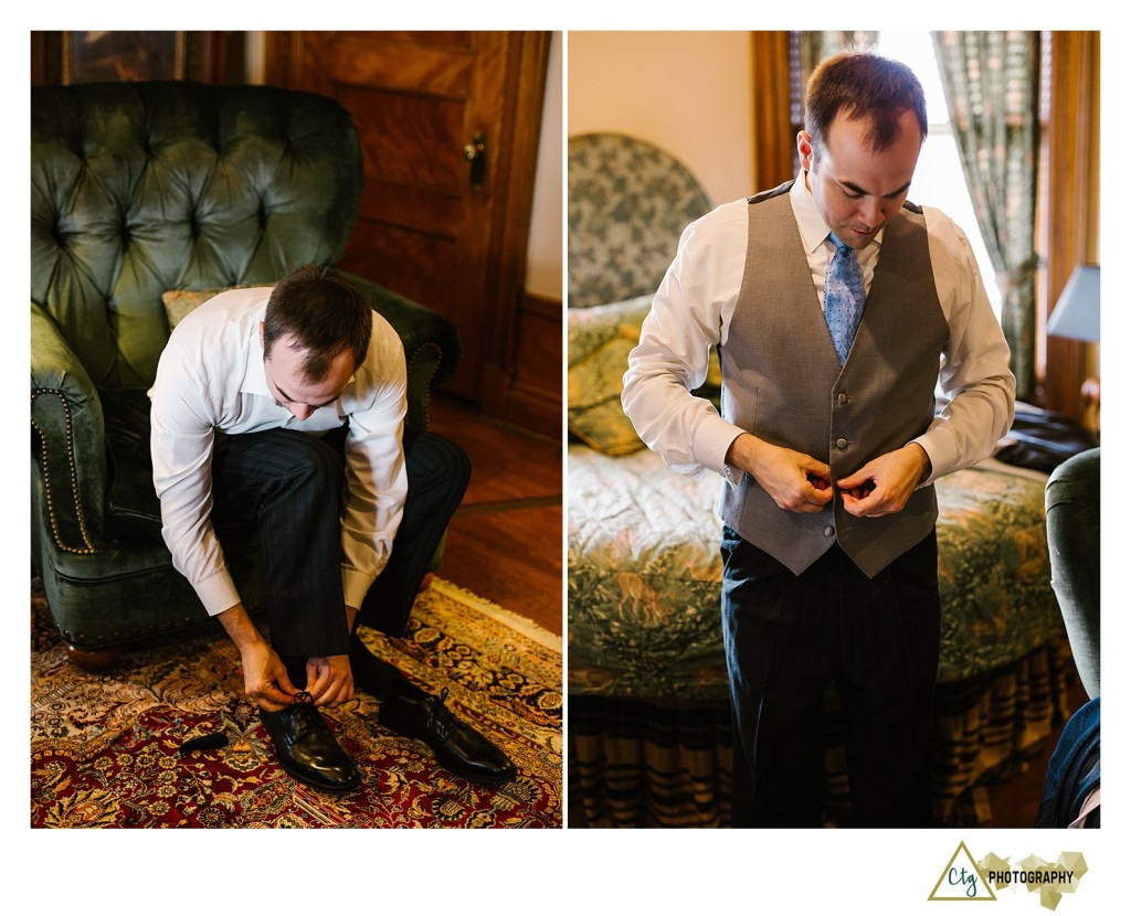 groom getting ready