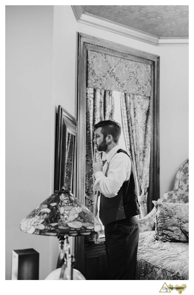 groom getting ready