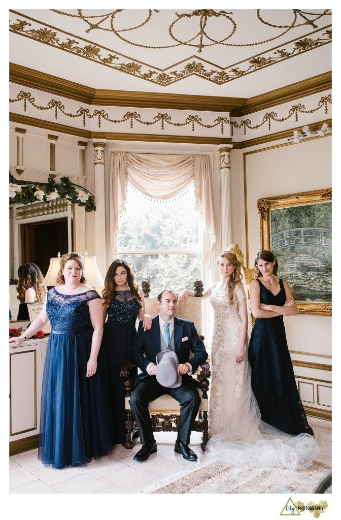 downton abbey bridal party