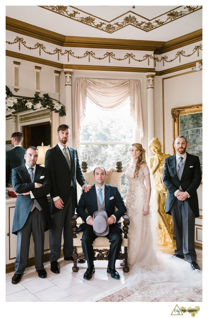 downton abbey bridal party