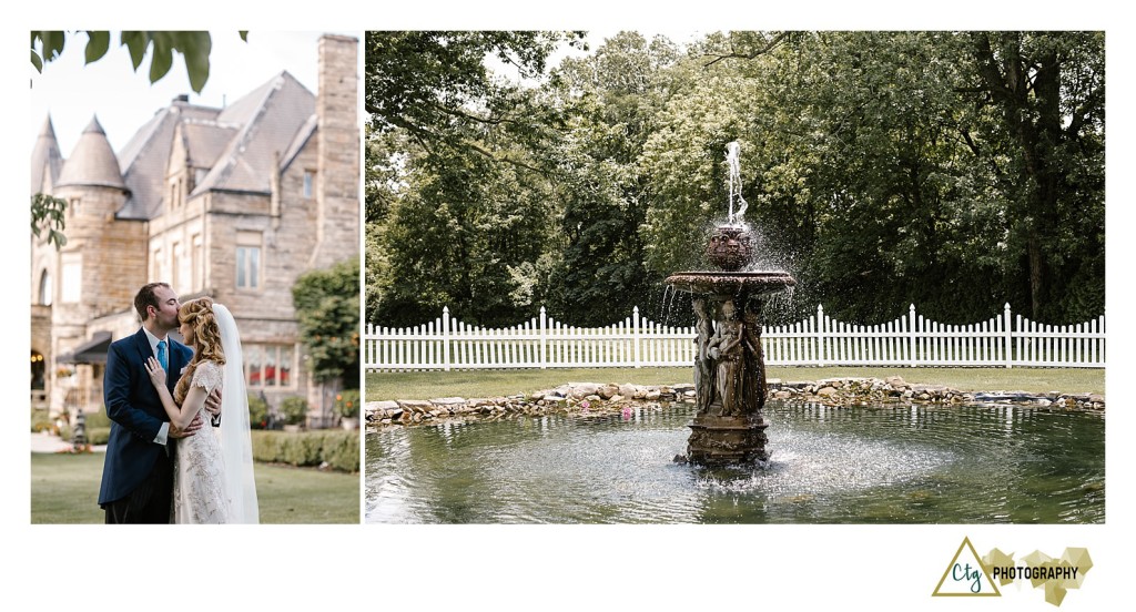 downton abby themed wedding couple