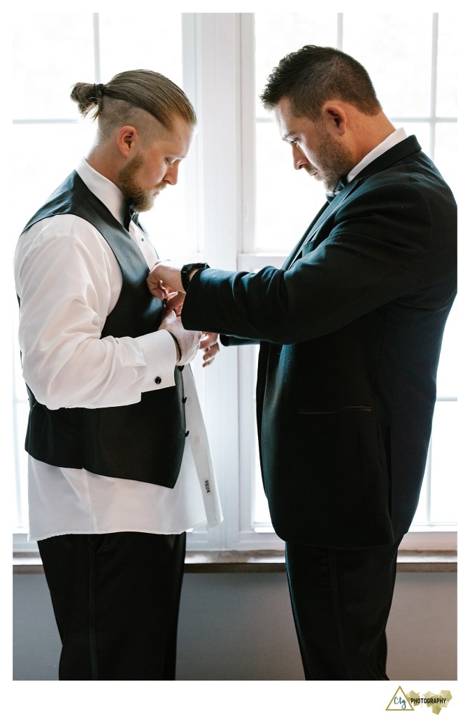 groom getting ready