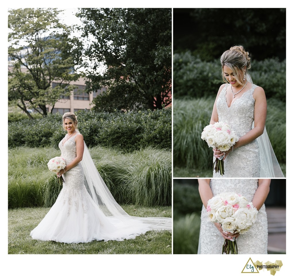 bride posing