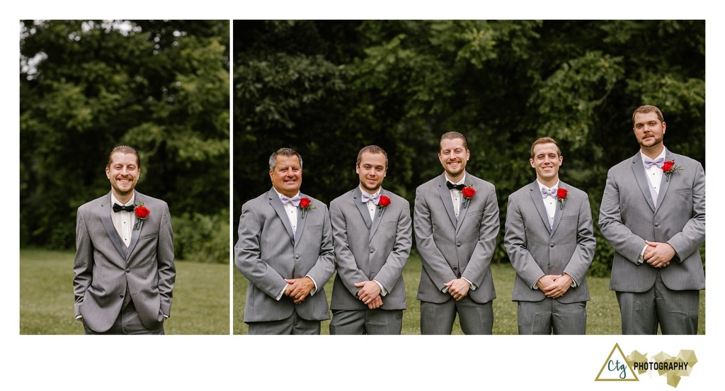 groomsmen at kittanning country club