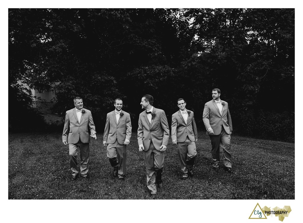 groomsmen at kittanning country club