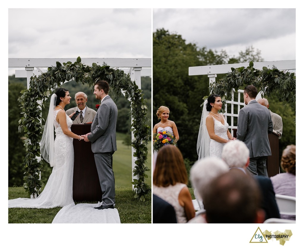 kittanning country club summer wedding photos