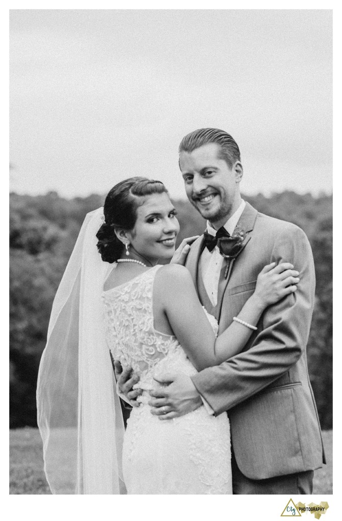 bride and groom portrait