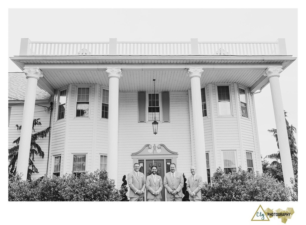 Groomsmen at the Hayloft
