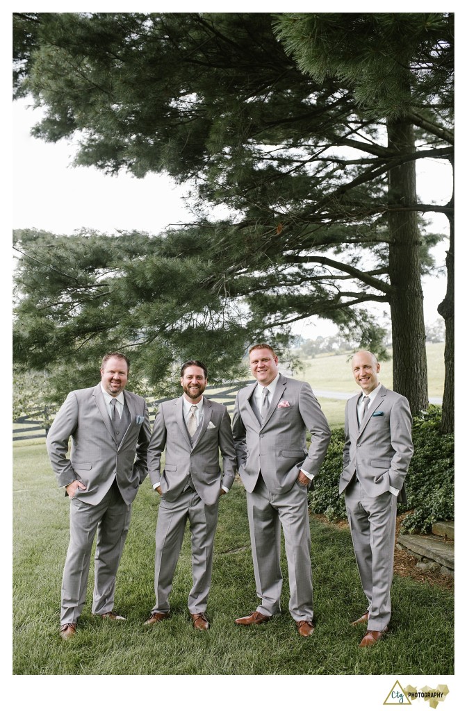 Groomsmen at the Hayloft