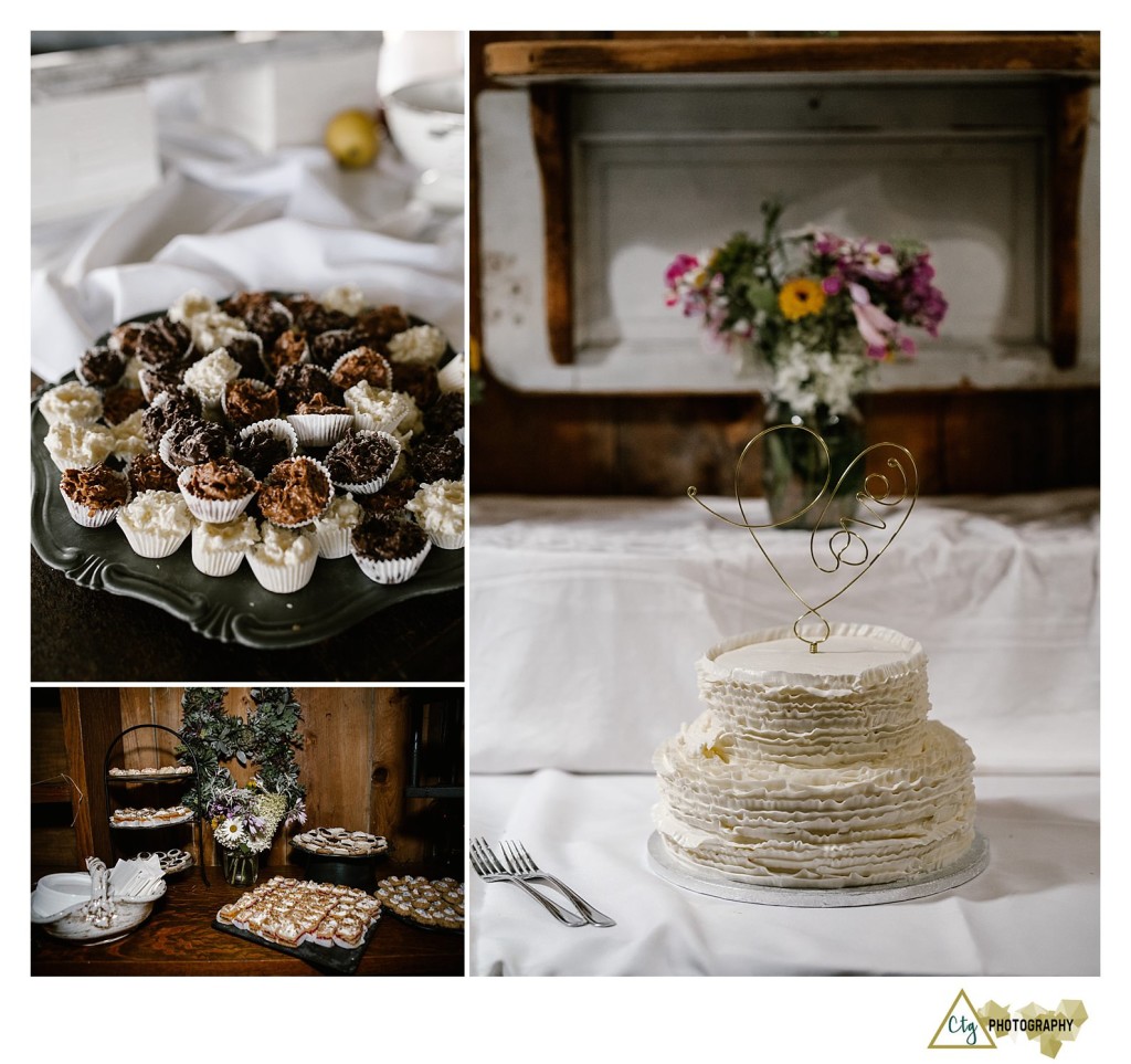 barn wedding details