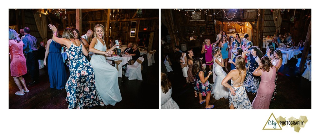 reception photos at the hayloft