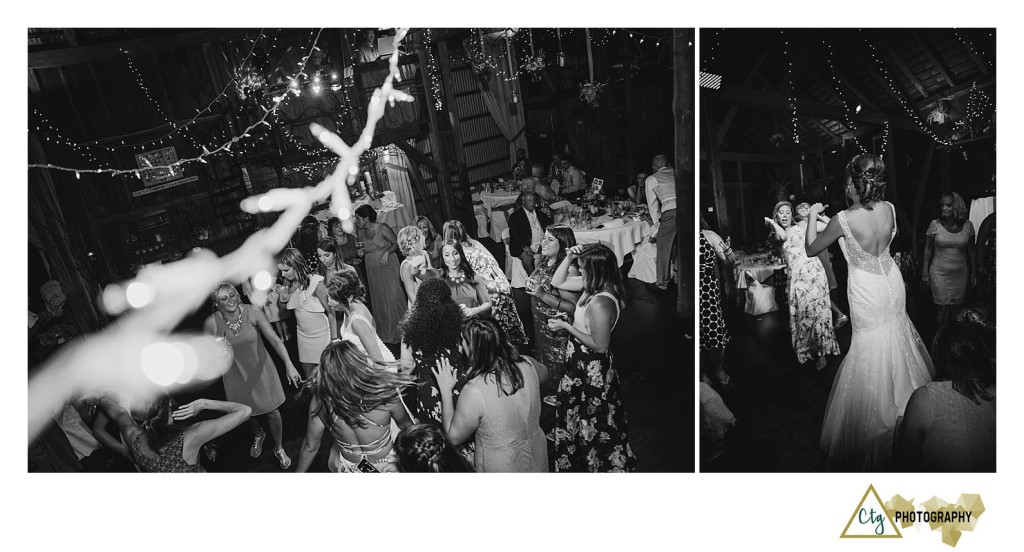 reception photos at the hayloft