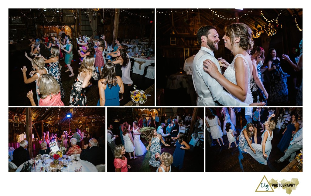 reception photos at the hayloft