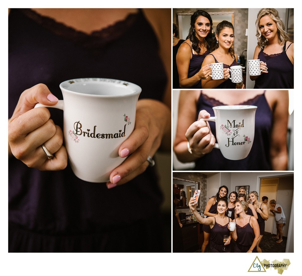 bridesmaids coffe cups