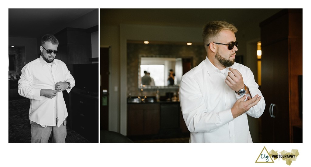 groom getting ready