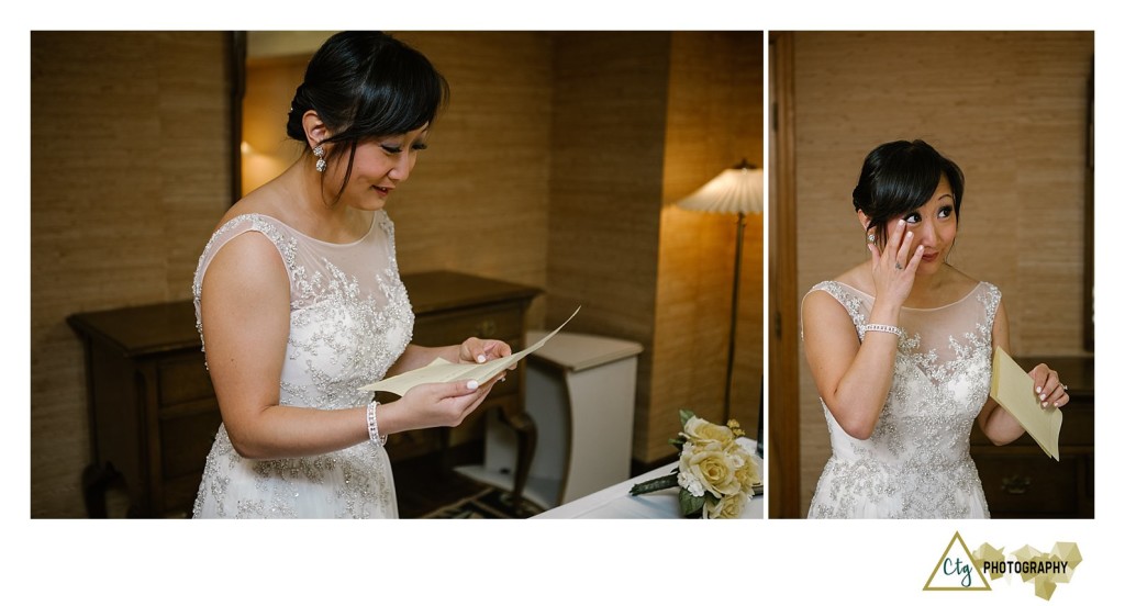 bride getting ready at the hyeholde