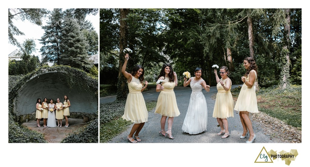 bridal party at the hyeholde