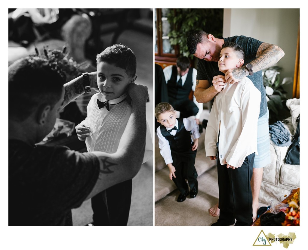 groomsmen getting ready