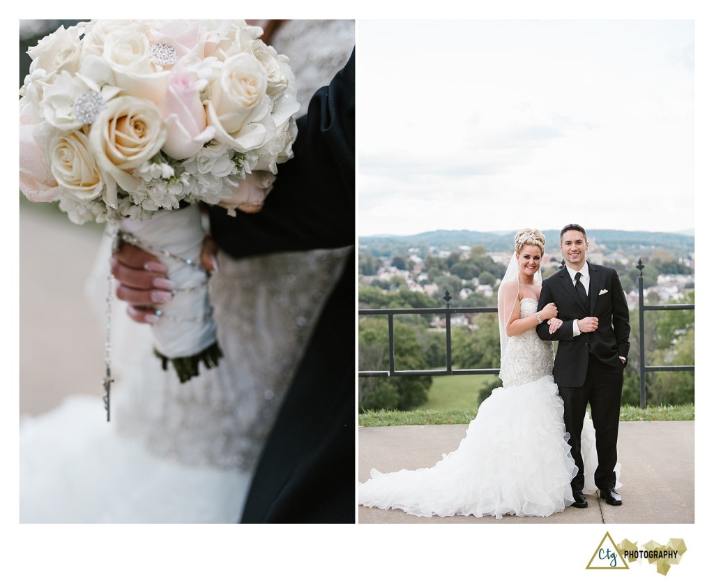 bride and groom at seaton hill 