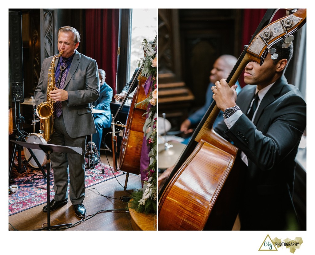 band playing at wedding