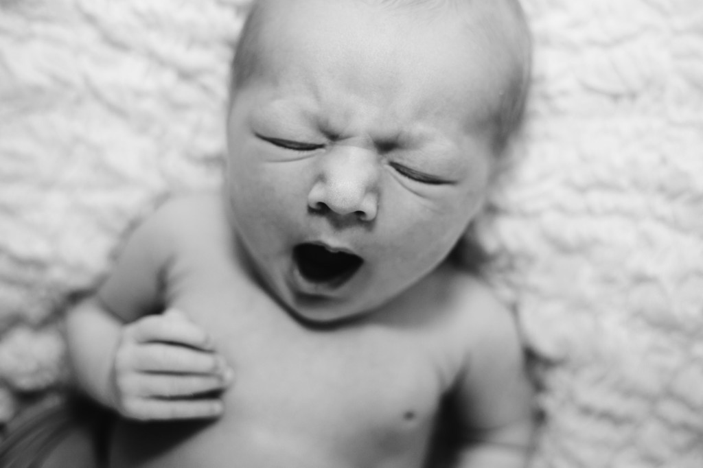 baby yawning