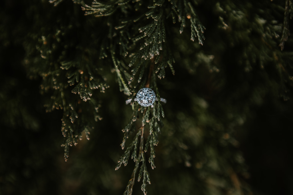 wedding ring on greens