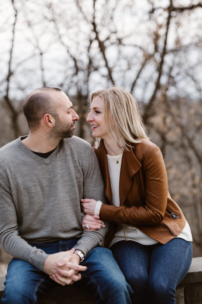 Schenley Park Winter Engagement Photos
