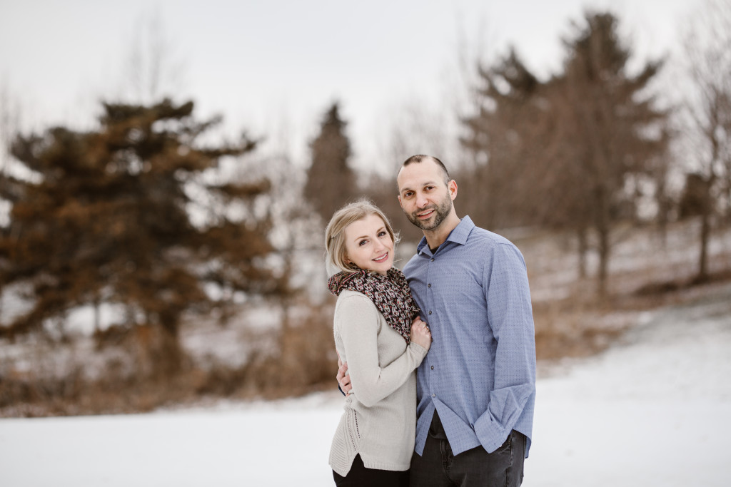Schenley Park Winter Engagement Photos