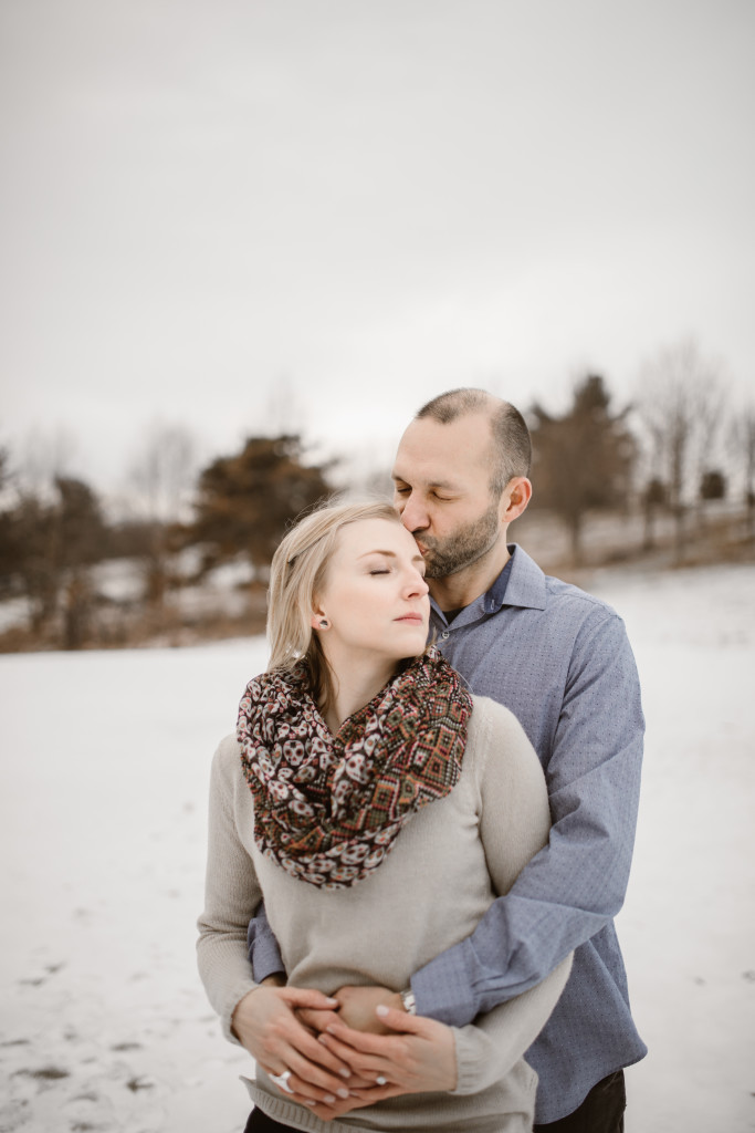 Schenley Park Winter Engagement Photos