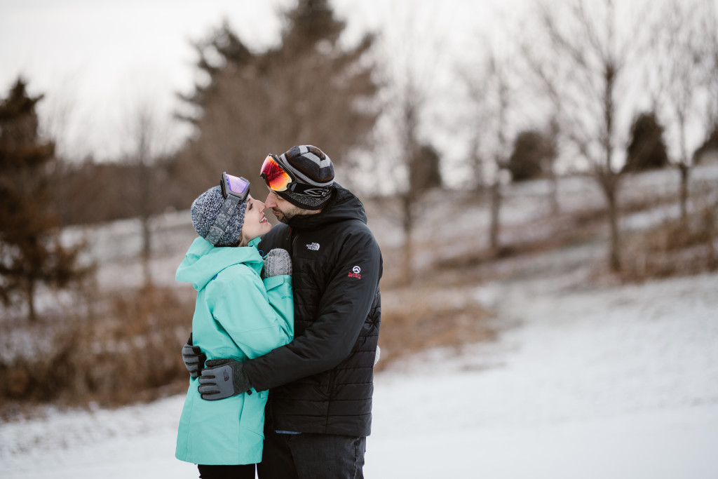 Ski inspired engagement Photos