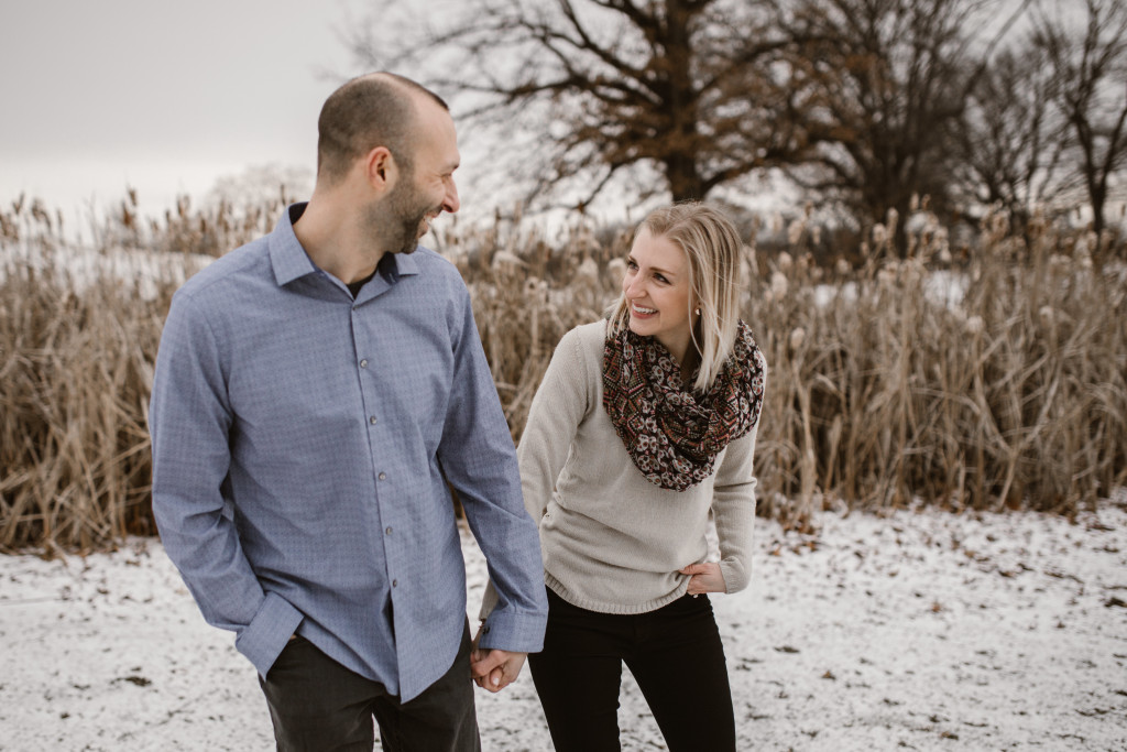 Schenley Park Winter Engagement Photos