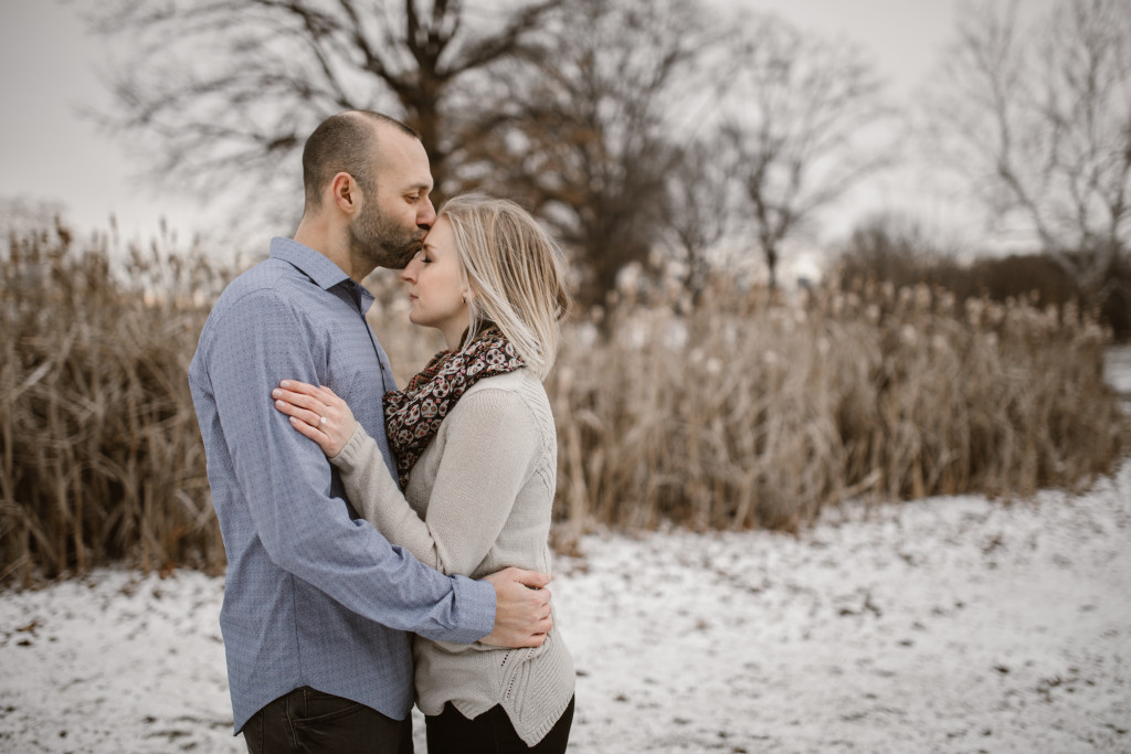 Schenley Park Winter Engagement Photos
