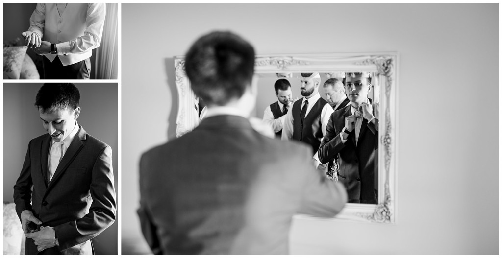 groom getting ready