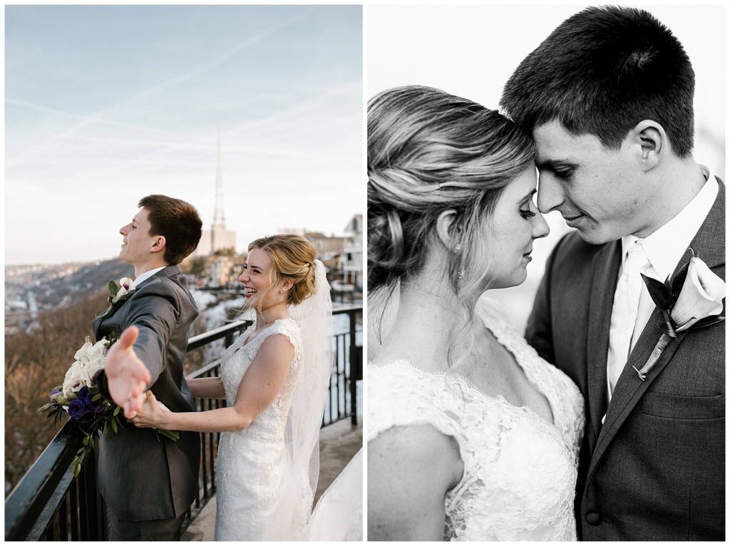 Bride and Groom at Mount Washington