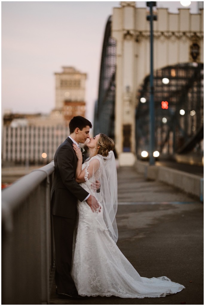 Bride and groom at Station Square