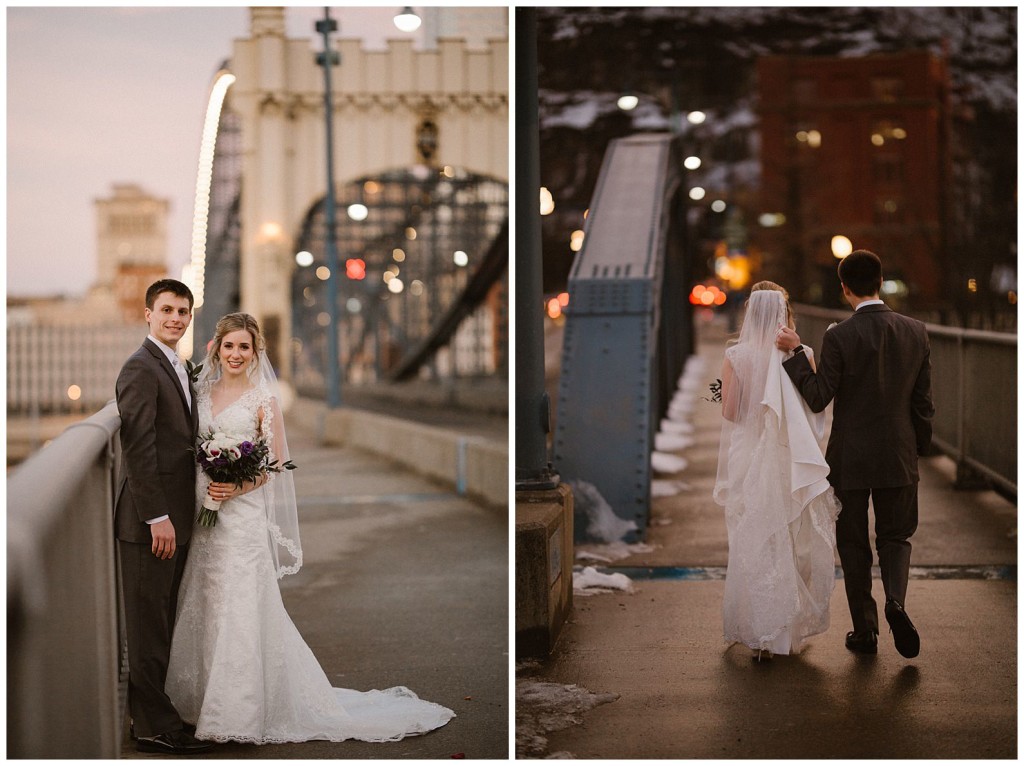 Bride and groom at Station Square