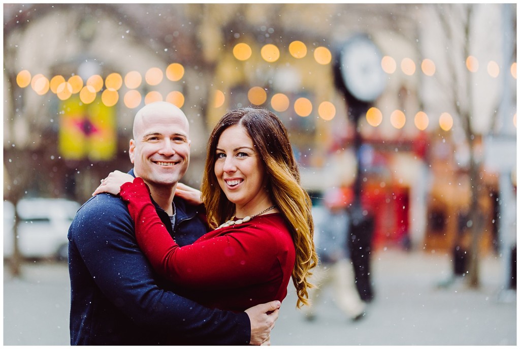 market square engagement photos