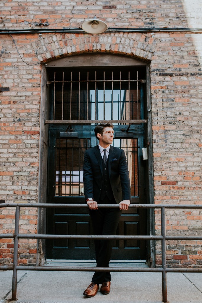 Groom getting ready Sky Armory