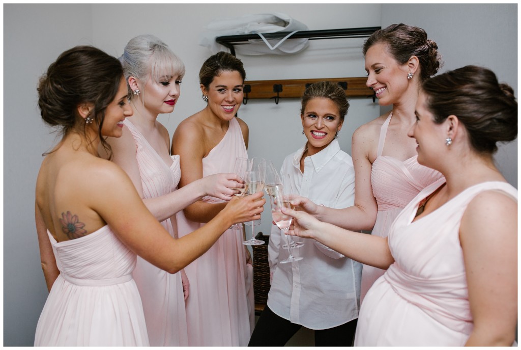 Bride getting ready at Sky Armory