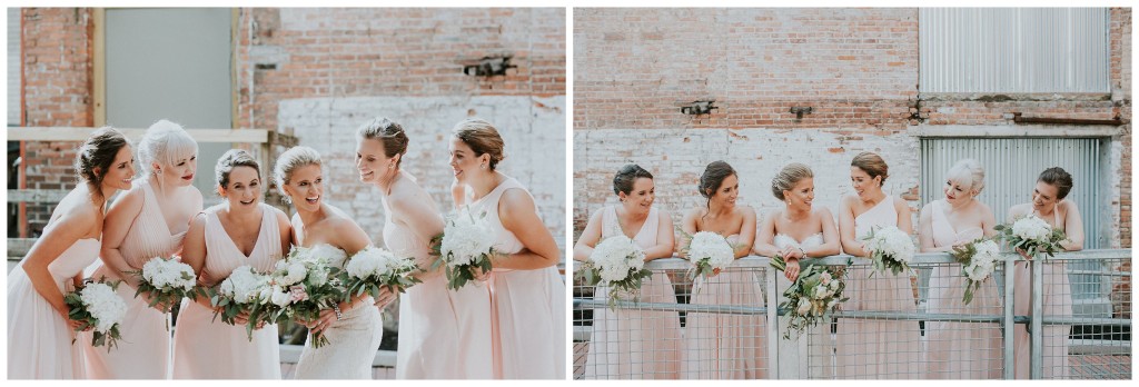 bridesmaids at sky armory