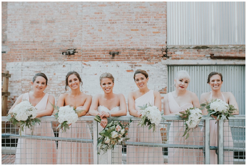 bridesmaids at sky armory