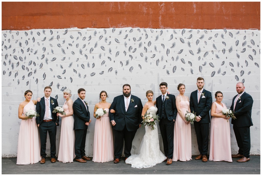 bridal party at sky armory