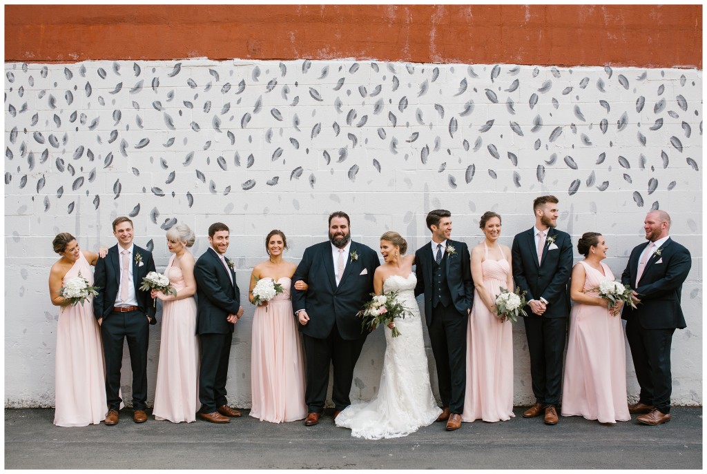 bridal party at sky armory