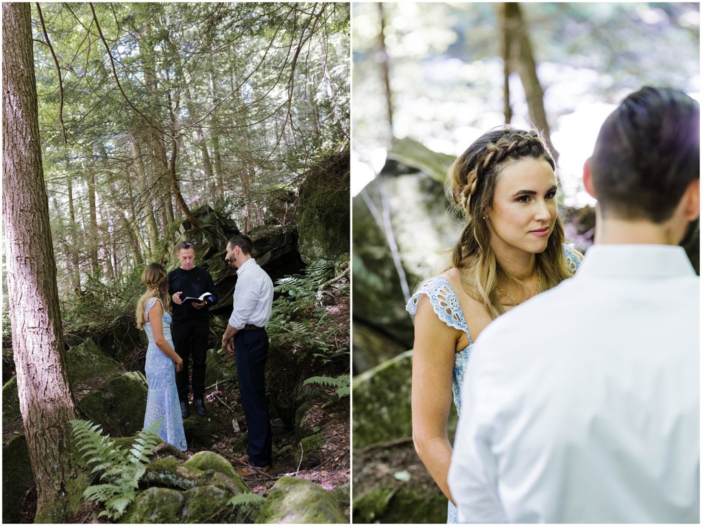 wooded vow renewal