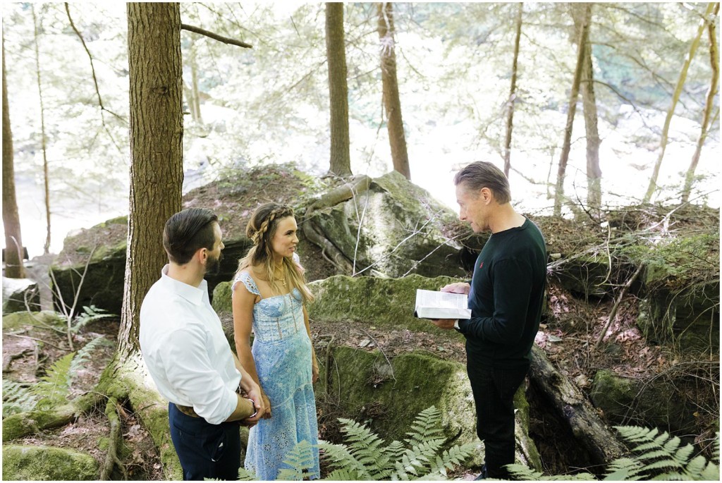 wooded vow renewal