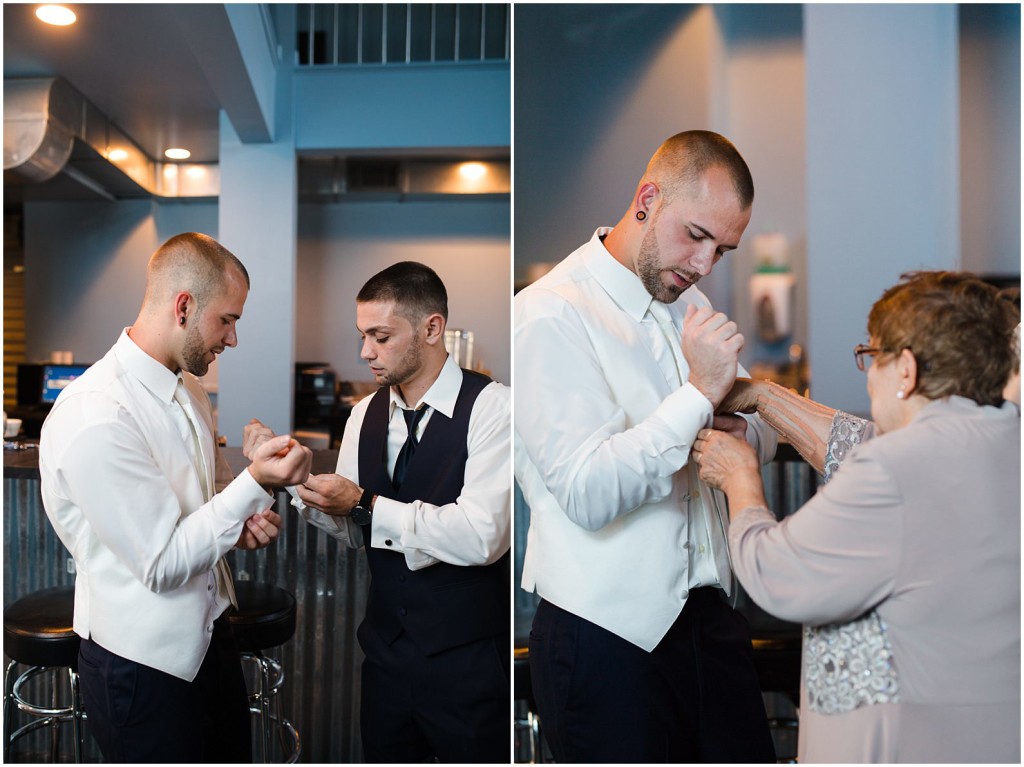 groom getting ready